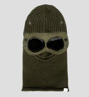 Goggle Balaclava Extra Fine Merino Wool Beft tricot Hat Hen Men Capuche ext￩rieure Hood Responsable des cr￢nes de chaleur Black Army Green1229627