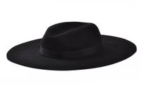 الكلاسيكية 100 Wool Fedora Hat القبعات الشريط الحافة الكبيرة للنساء الرجال المرن أعلى HAT12432026