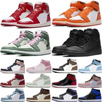 Jumpman air jordan 1 Basketball shoes High OG UNC Mens Homage To Home Royal Blue Men Sport Designer Sneakers Trainers 36-46