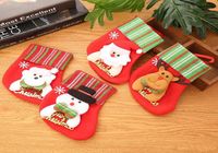 4 PCS Mini Christmas Stockings Gift Treat Bag for Favors and...