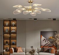 Nordic LED Ceiling Lamp for Bedroom Living Room Lotus Leaf S...