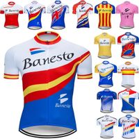 Banesto Team Pro Bisiklet Jersey MTB Ropa Ciclismo Mens Kadın Yaz Bisikleti Maillot Bike Jersey Wear 2202263582013