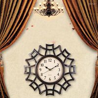 벽 시계 추상 시계 북유럽 빈티지 숫자 기하학적 쿼츠 Mordern 홈 디자인 장식 용품