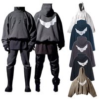 Tripartite Dove 까마귀 디자이너 Kanyes Hoody Wests 패션 공동 브랜드 남성 대형 후드 땀 셔츠 평화 비둘기 인쇄 남성과 여자 yzys 풀오버 갭 후드