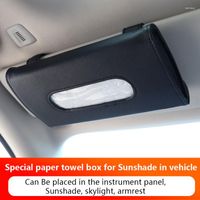 Boîte de tissus organisatrice de voitures suspendus sac créatif Visor Sun Paper Decoration Supplies