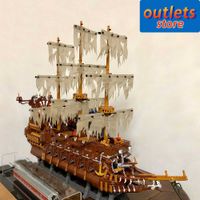 Блоки Jiestar 35002 Творческие экспертные идеи пиратский корабль летающий голландский плавание на лодке Moc Build Block Model Toys 2252pcs T221101