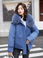 Women' s Trench Coats KBAT High Quality Fur Lining Winte...