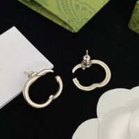 Designer Earrings Stud For Womens Gold Earring Fashion Silve...
