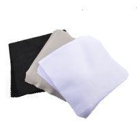 Vêtements d'objectif 100pcs blanc 14x14cm sublimation Microfibre Nettoyage des lunettes de nettoyage de nettoyage de tissu de tissu lentille noire gris 221101