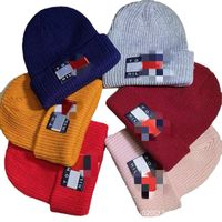 الخريف والشتاء قبعة قبعة متشابكة أزياء قبعة صوف دافئة نساء الرجال سبعات جمجمة