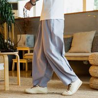 Pantalon pour hommes pantalon ￠ lacets en forme d￩tendue harem bottwear streetwear