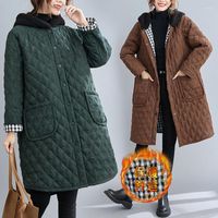 Women' s Trench Coats Women Winter Clothes Plus Size Ret...