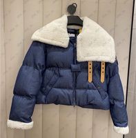 Casacos de p￪lo de moda feminina jackets de l￣ curta do inverno