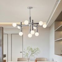 Kronleuchter Bauhaus Glasball Kronleuchter Beleuchtung f￼r Esszimmer/Schlafzimmer Moderne Lampenvorrichtung Haus im Innenbereich Dekoration h￤ngen
