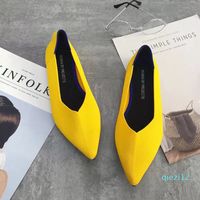 드레스 슈즈 컬러 모카신 통기 가능한 아늑한 작업 신발 짧은 슬립 온 패션 숙녀 플랫