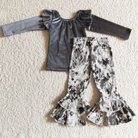 Wholesale Baby Girl Clothes Set Fashion Long Sleeve Velvet T...