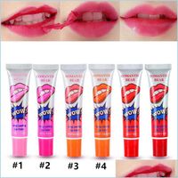 Lipgloss erstaunliche 6 Farben abziehen flüssige Lippenstift wasserdichte langlebige Lipgloss Lint Maske Makeup Tattoo Lipgloss Lippenstifte cos DHT6V