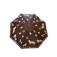 Moda Horse guarda -chuvas Ultra Light Mini Prote￧￣o UV port￡til