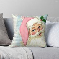 Pillow Case Retro Santa With Music Square Pillowcase Polyest...