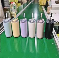 12 Unzen Edelstahl Silikon Becher Vakuum isoliertes Reisebecher Metall Wasserflasche Bier Kaffeetasse mit Deckel 5 Farben Wly935
