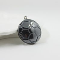 Colares pendentes Acessórios de futebol de hematita de moda DIY HP1063