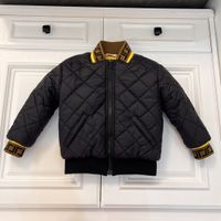 키드 디자이너 재킷 아기 옷 아이 코트 야구 천 두꺼운 이중 레이어 240g면 재킷 부드럽고 따뜻한 편지