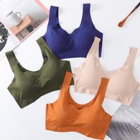 Yoga Outfit Woman Sport Top Seamless Ice Sil Bra Fashion Pus...