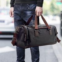 أكياس القماش الخشن 2022 حقيبة سفر جلدية بوية غير رسمية سعة كبيرة للرجال حقائب يد KL880