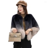 Peles feminino elegante casaco 2022 feminino de inverno de alta qualidade sobretudo sobretudo moda curta feminina mink roupas ok1316