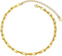 Colares robustos da moda de gargantilha para mulheres aço inoxidável Link para link de ouro/prata largura de cor de 5,5 mm jóias artesanais