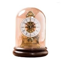 테이블 시계 북유럽 기계 골동품 시계 메탈 기어 골드 미세 구리 시간 시트 데스크 매뉴얼 조작자 선물 아이디어