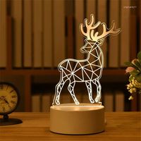 Decorações de Natal Decoração LED Decoração de casa Navidad 2022 Lâmpada 3D Presentes de férias Luzes de corda Luzes de Papai Noel