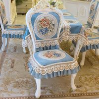 Chair Covers Home Dining Room Cover European Luxury Jacquard...