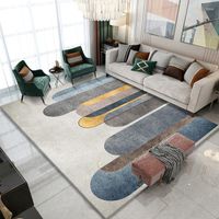 Dywany geometryczne dywan mieszkalny europejski nowoczesny pokrowca podłogi w kratę Duża dywanik przeciwpoślizgowa matka kawy