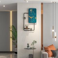 Orologi da parete grande soggiorno di lusso in metallo unico bagno nordico xenomorph reloj design hy50wc hy50wc