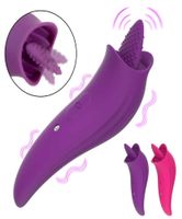 Массажные предметы 8 режимов G SPOT Clitoral Stimulator Силиконовый язык лижет вагинальный массажер Sex Toy для женщин Machines6439038