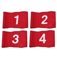 골프 훈련 에이즈 튜브 삽입 된 깃발은 모두 8 인치 l x 6 인치 야드 420d 나일론 미니 핀에 녹색 깃발을 넣습니다.