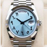 Classic Men Mens Ancient Arabic Daydate 41mm Sapphire montres montres sportives Mouvement automatique en acier mécanique Montre de Luxe Wris198s