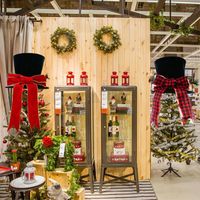 Weihnachtsdekorationen Schneemann Top Hat Orament Hugger für Baum Topper Winter Home Wonderland Party