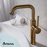 Bathroom Sink Faucets Simple Brass Faucet European Antique D...