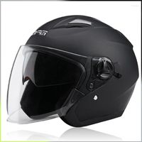 오토바이 헬멧 오픈 헬멧 3/4 더블 렌즈 스쿠터 용 유니스x 하드 모자 옵션 유니스x 하드 모자