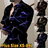 남성용 캐주얼 셔츠 스프링 스트라이프 프린트 셔츠 남성 패션 트렌드 성격 라인트 스톤 슬림 긴 슬리브 드레스 XS-8XL