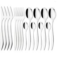 مجموعات أدوات المسطحات 4pcs/مجموعة أدوات المائدة الغربية لسكين شوكة شوكة شوكة.