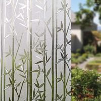 Adesivos de janela filme privacidade 3d vidro fosco auto adesivo estático gracioso calor reduzindo para portas de casa de casa de cozinha portas