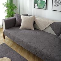 Stuhlabdeckung der Baumwollcouch für Wohnzimmer Feste Farbe reines Schnittsofa Abdeckung Nordic Modernes weiches nicht rutsches Handtuch