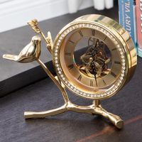 Table Clocks Pure Copper Sitting Clock And Watch Decoration ...