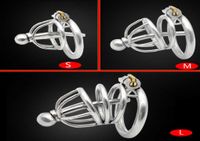 CHASTE BIRD Male 304 Stainless Steel Metal Chastity Device w...