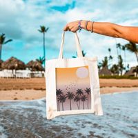 이브닝 가방 손바닥 나무 홀리데이 열대 토트 가방 유일 야자 그림 어깨 해변 선물 쇼핑 야외