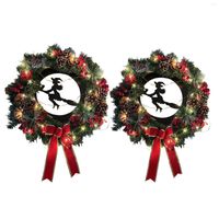 Decorative Flowers Novelty Wreath Christmas Wall Hanging Aut...