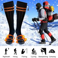 Spor çorapları ısıtmalı kış sıcak açık kayak pille çalışan erkekler ve kadınlar için balık kampı yürüyüş